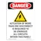 Signmission Safety Sign, OSHA Danger, 10" Height, Rigid Plastic, Actuation Of More, Portrait OS-DS-P-710-V-2307 - alternate 1